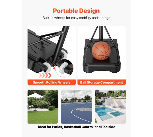 Nešiojamas krepšinio stovas vaikams5