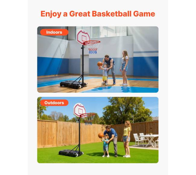 Nešiojamas krepšinio stovas vaikams6