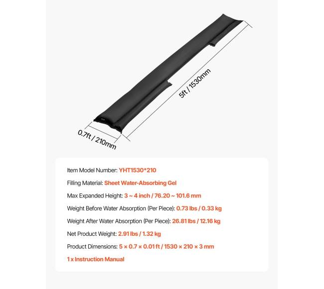 Apsauginės užtvaros nuo potvynio, 4 vnt.6