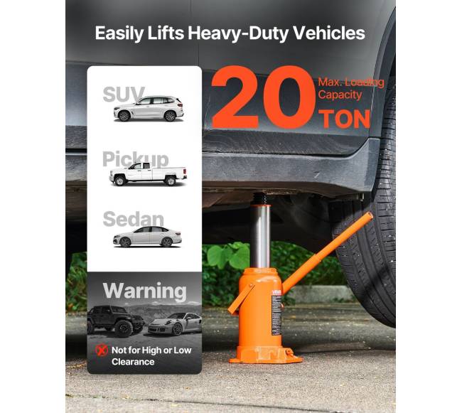 Hidraulinis butelio domkratas 20 tonų apkrovai1