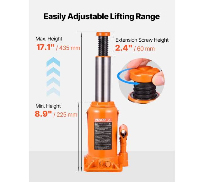 Hidraulinis butelio domkratas 20 tonų apkrovai2