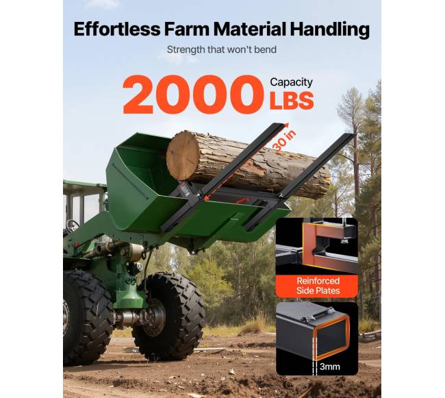 Šakių šakės su reguliuojamu skersiniu 907 kg sveriančios1