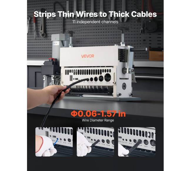 Elektrinis laidų nuėmimo įrenginys, 1.5-40 mm1