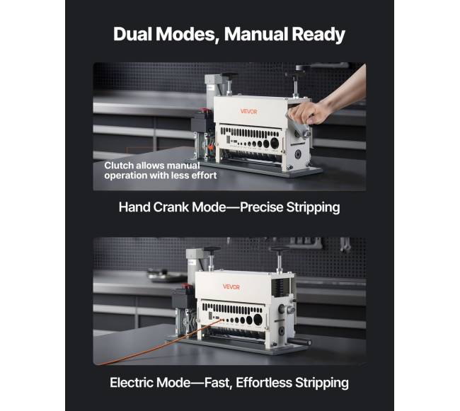 Elektrinis laidų nuėmimo įrenginys, 1.5-40 mm4