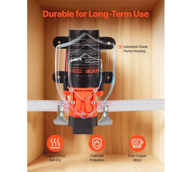 Vandens slėgio siurblys, 12V, 80 PSI, 4,5 lmin4