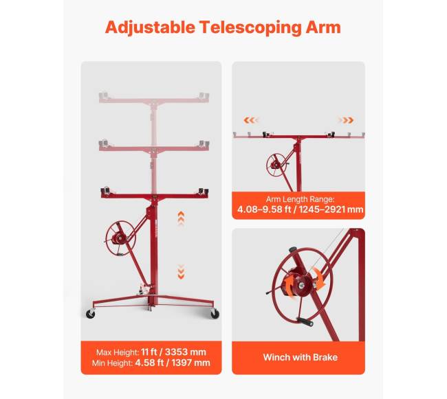 Gipso kartono keltuvas su teleskopiniu strypu2