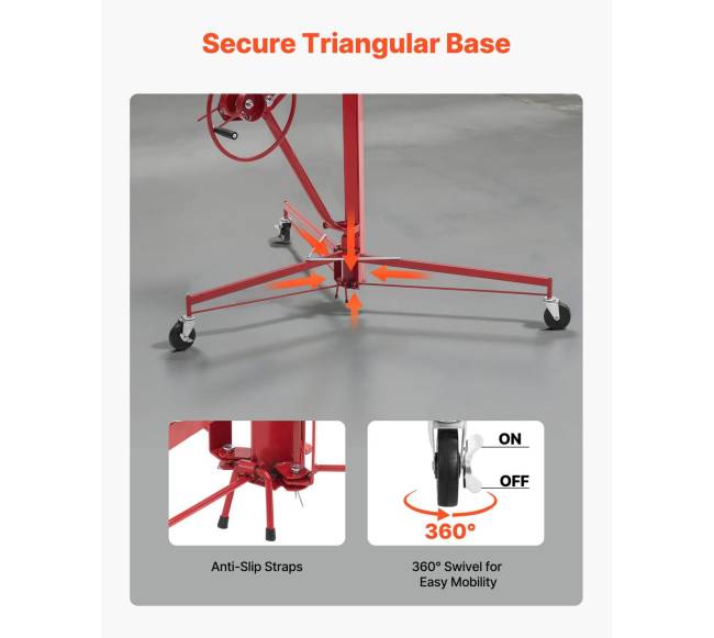 Gipso kartono keltuvas su teleskopiniu strypu4