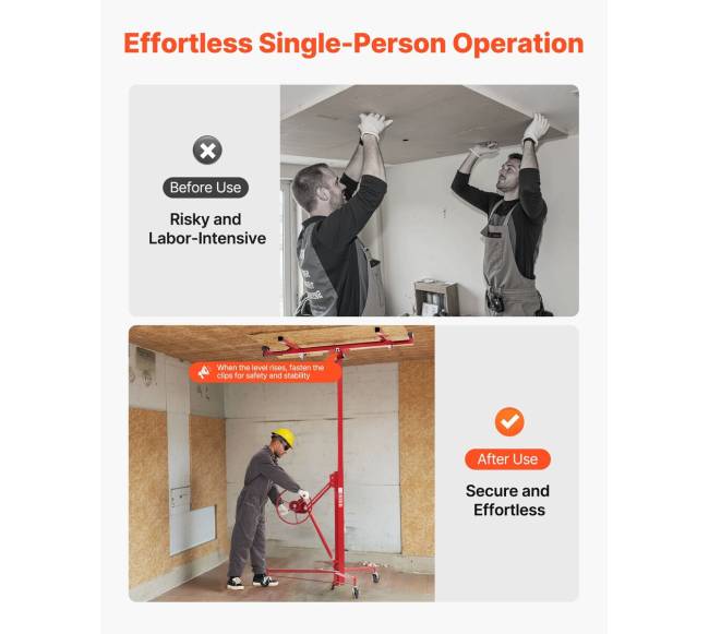 Gipso kartono keltuvas su teleskopiniu strypu5