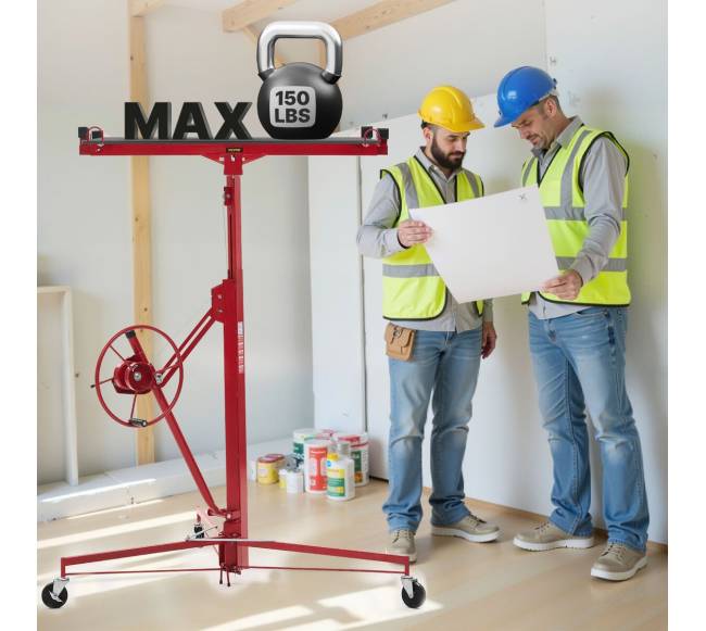 Gipso kartono keltuvas su teleskopiniu strypu7