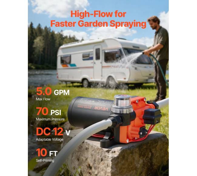 vandens pompa RV transporto priemonei1