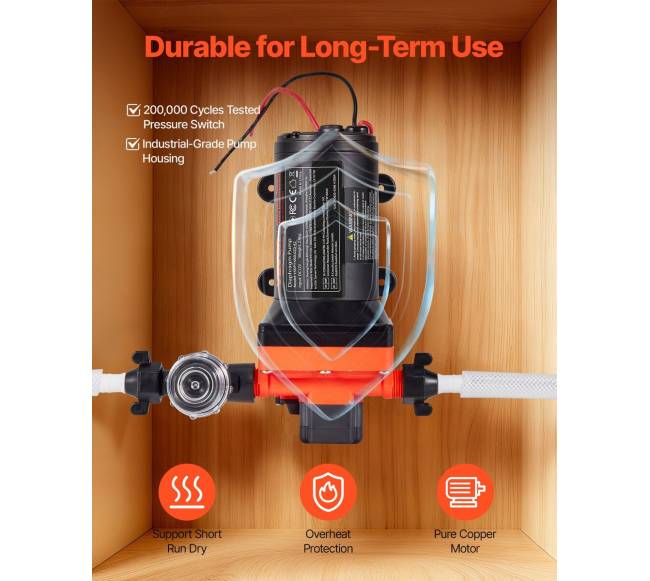 vandens pompa RV transporto priemonei4