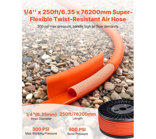 Hibridinis pneumatinis žarna 6.35 x 76200 mm1