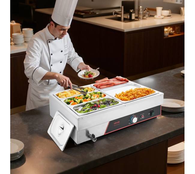 Elektrinis maisto šildytuvas iš nerūdijančio plieno, 1500W7