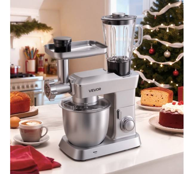 Virtuvinis maišytuvas su plaktuvu 4.3 L, sidabrinis7