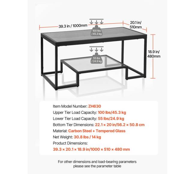 Stiklinis kavos staliukas su apšvietimu2