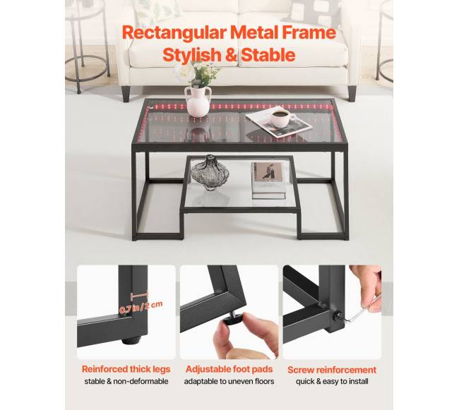 Stiklinis kavos staliukas su apšvietimu5