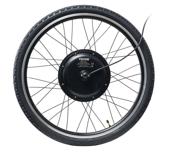 1000 W elektrinio dviračio konversijos rinkinys 48V 26" priekinis ratas8