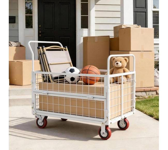 Daugiafunkcis platforminis vežimėlis su narvu7