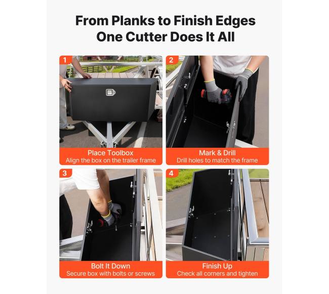 Priekabos dėžė įrankiams, plieninė, 1245 x 353 x 470 mm4