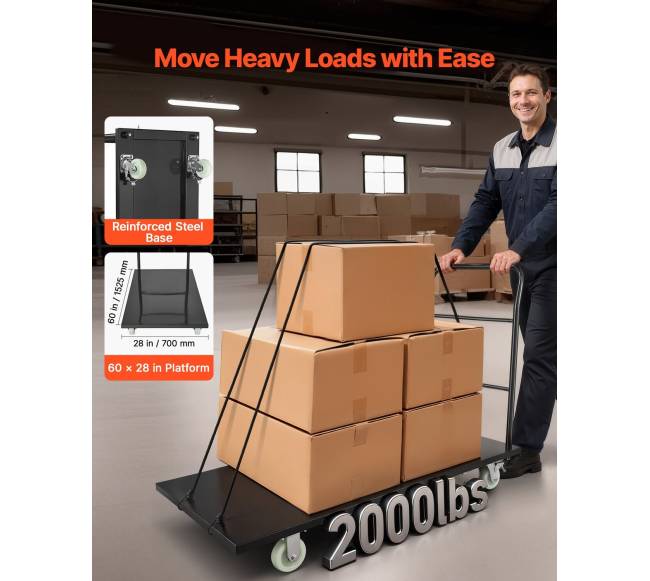 platforminis vežimėlis su rankena ir ratukais1