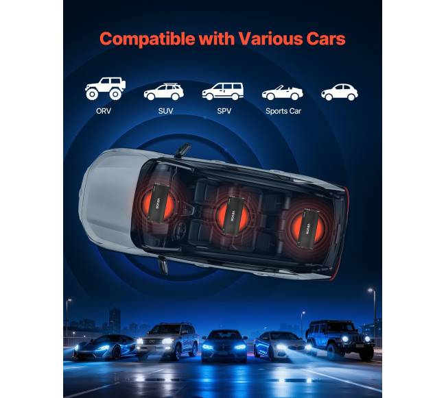 Automobilinis 5 kanalų garso stiprintuvas5