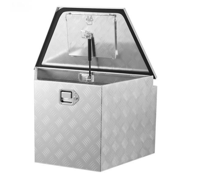 Aliumininė dėžė priekabos kaklui su užraktu0