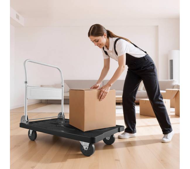 Sulankstomas vežimėlis su pasukamais ratukais, 299 kg7