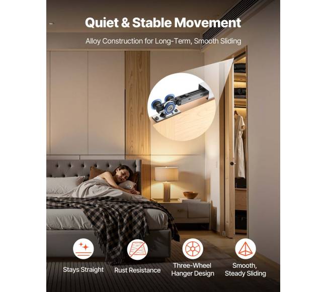 Stumdomos kišeninės durys su bėgeliu 1135 mm3