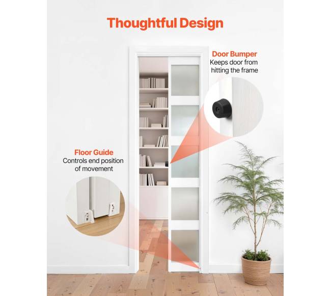 Stumdomos kišeninės durys su bėgeliu 1135 mm4