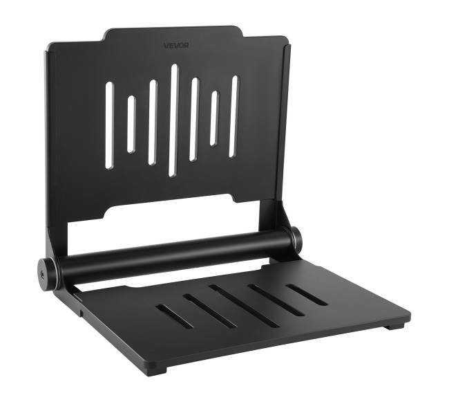 Sulankstoma dušo kėdė su atlošu montuojama ant sienos8