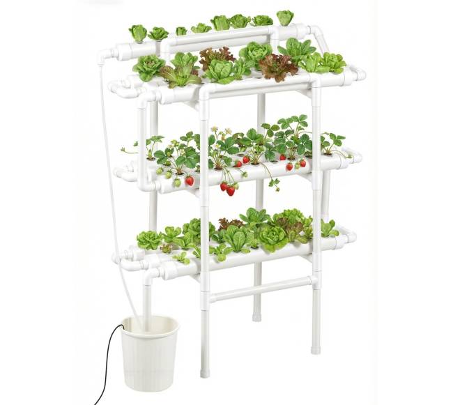 Hidroponikos auginimo sistema su UPVC vamzdžiais10