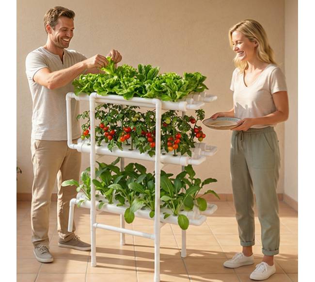 3 pakopų hidroponinė auginimo sistema7