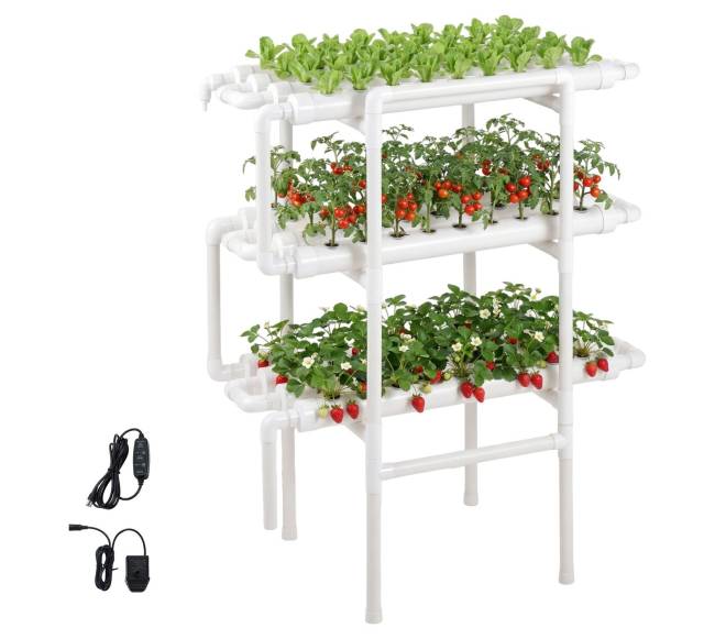 3 pakopų hidroponinė auginimo sistema8