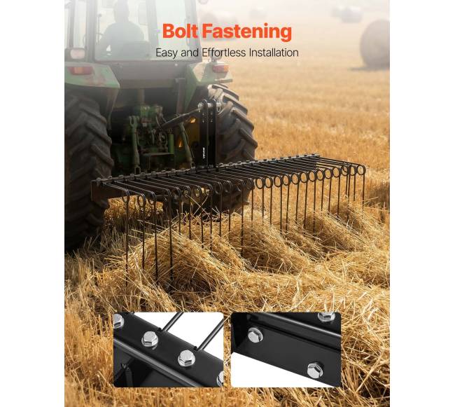 150 cm priekaba traukiama kraštovaizdžio grėblys4