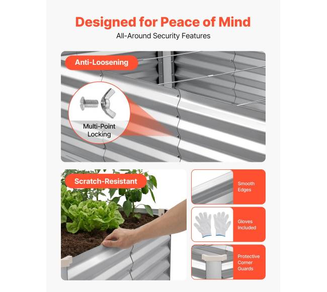 Cinkuota pakelta daržovių lysvė 2400 x 1200 x 620 mm5