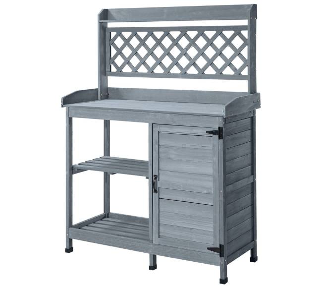 Medinis sodininko stalelis su spintele9