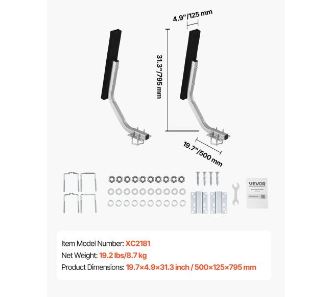 Reguliuojamų pločio valtinių priekabų gidai6