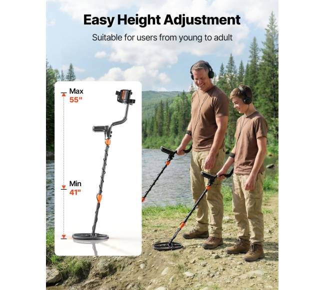 Metalo detektorius suaugusiems, 254 mm, IP684