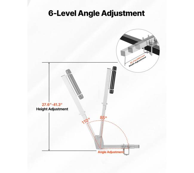 Valčių priekabų kreiptuvai, reguliuojami 700-1050 mm aukščio2