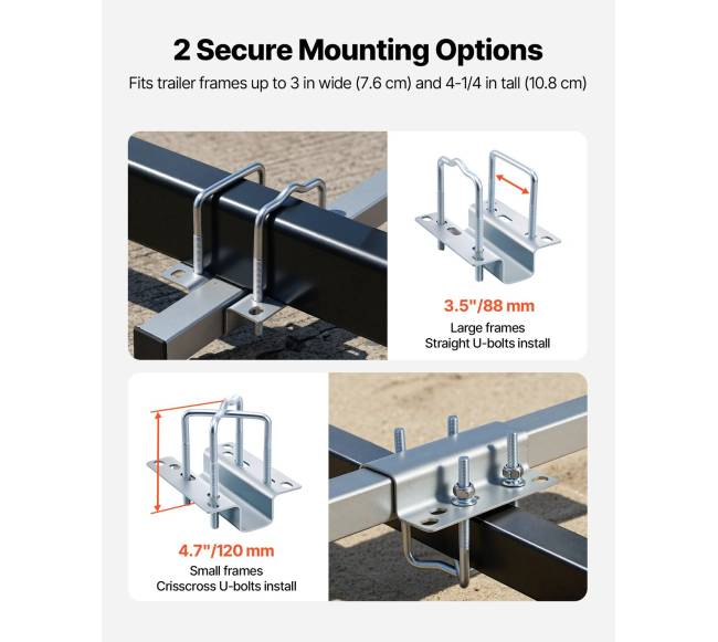Valčių priekabų kreiptuvai, reguliuojami 700-1050 mm aukščio5