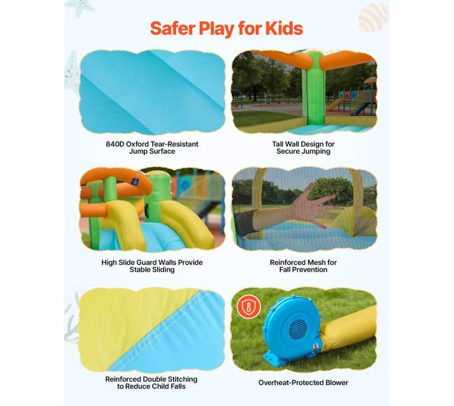 Pripučiama šokinėjimo pilis su vandens čiuožykla4