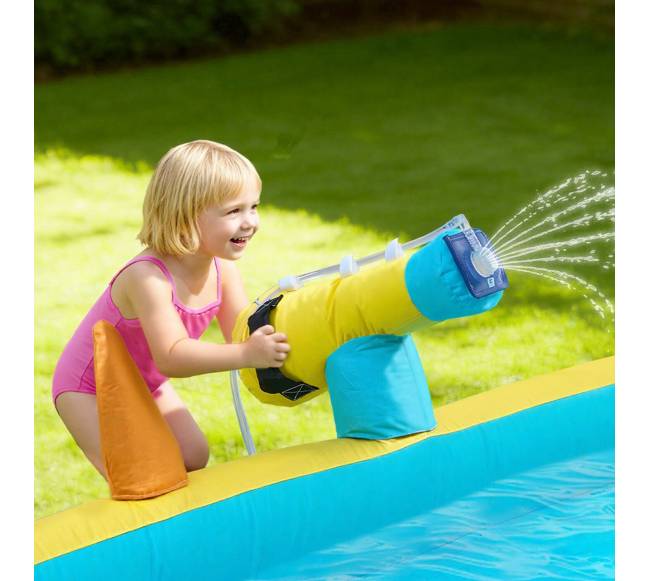 Pripučiama šokinėjimo pilis su vandens čiuožykla7