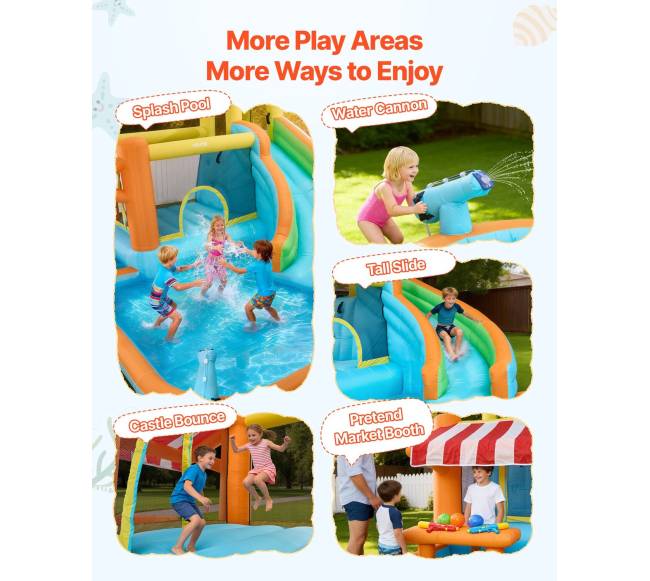 Pripučiamas batutas su vandens čiuožykla2