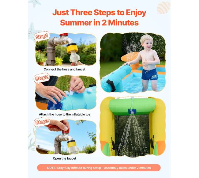 Pripučiamas batutas su vandens čiuožykla5