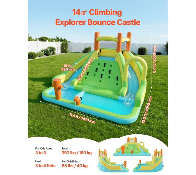 Pripučiamas batutas vaikams su čiuožykla1