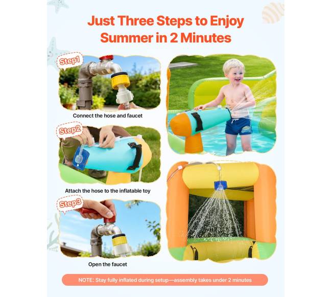 Pripučiamas batutas vaikams su čiuožykla5