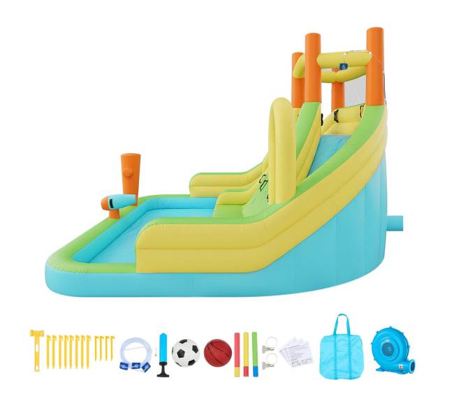 Pripučiamas batutas vaikams su čiuožykla9