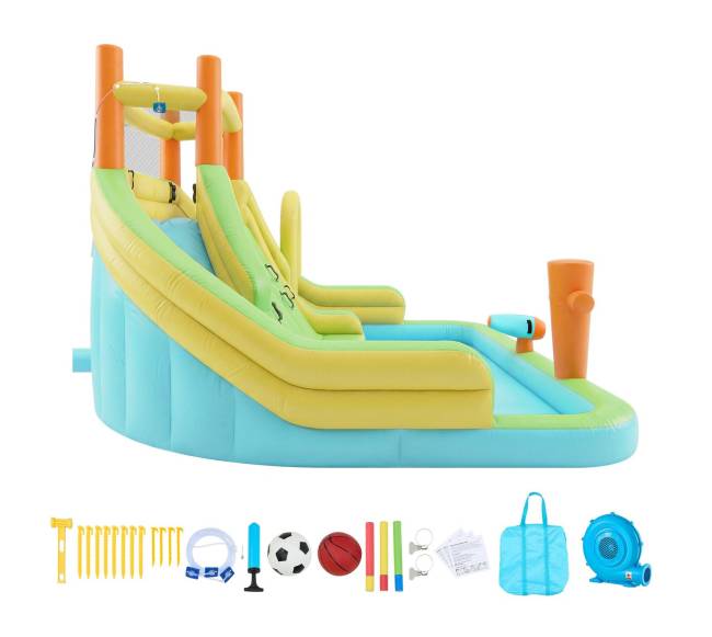 Pripučiamas batutas vaikams su čiuožykla10