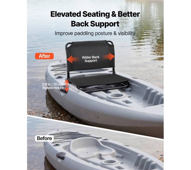Sulankstoma baidarės kėdutė su atlošu1