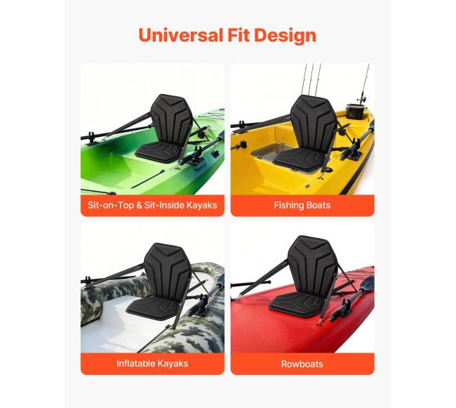 Sėdynė kajakui su atlošu ir diržais4